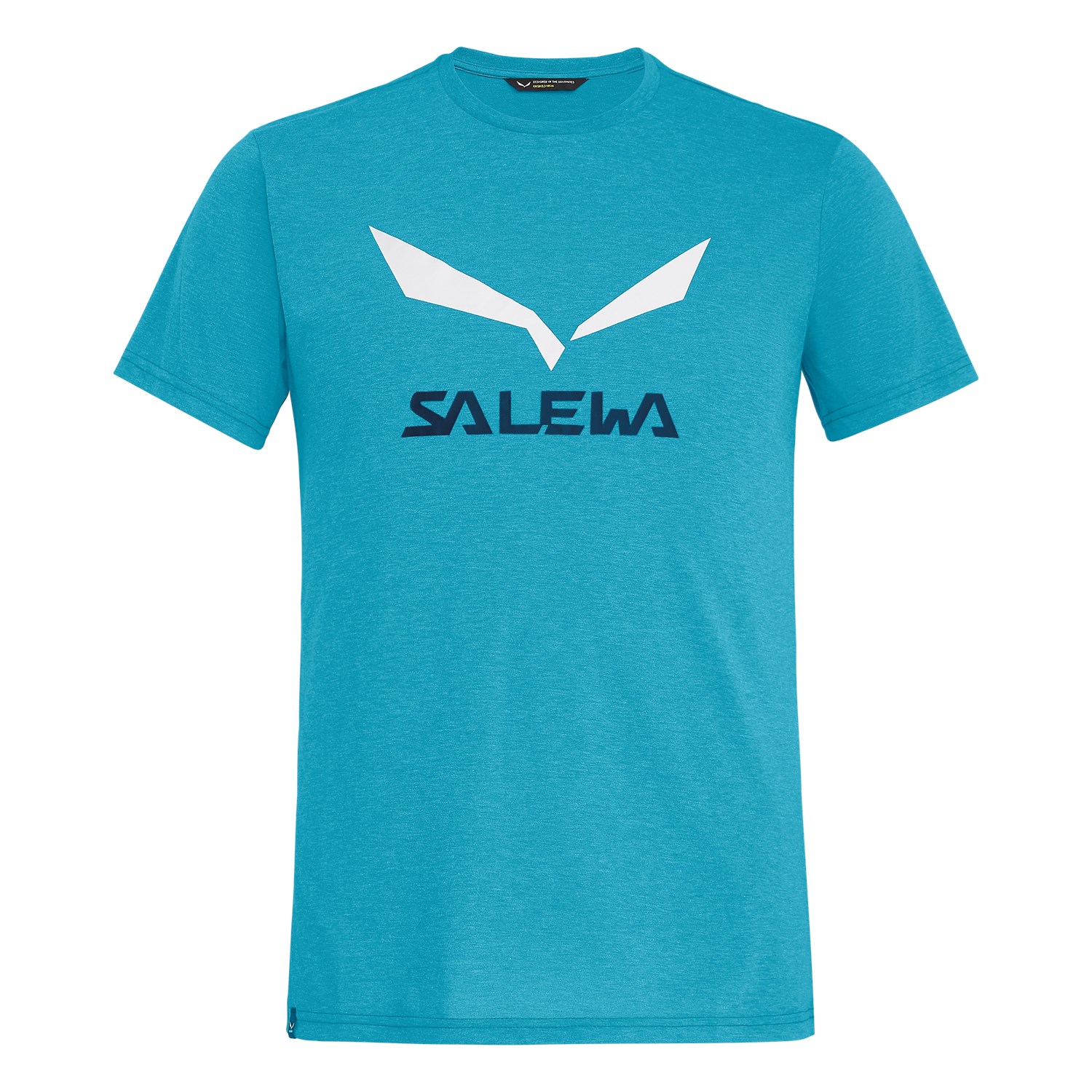 Camisetas Hombre Chile - Salewa Solidlogo Drirelease® - Azules - LVXD-91387